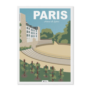 Illustration Paris "Arènes de Lutèce"