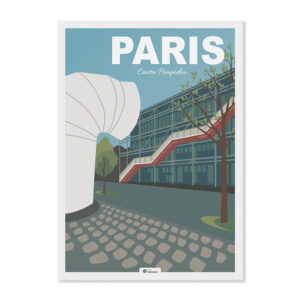 Illustration Paris "Centre Pompidou"