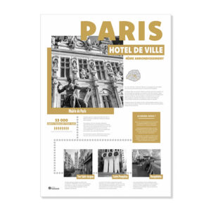Infographie Paris "Hôtel de Ville" Ocre